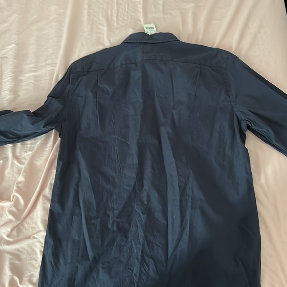 Navy blue J Crew large ladies button up. - Picture 3 of 6